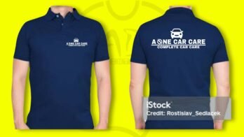 Auto Service Collar T-Shirt (DBlue)