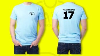 Round Neck Cricket T-Shirt (Sky Blue)