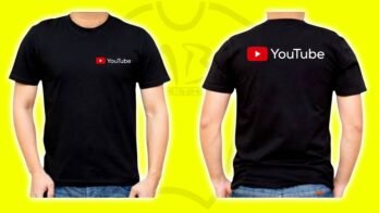 Round Neck YouTube T-shirt (Black)